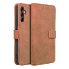 FORCELL Pouzdro Flipové TENDER Book Case pro SAMSUNG Galaxy A14 4G / A14 5G brown 5903396195853