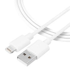 Tactical Smooth Thread Cable USB-A/Lightning 2m White 8596311153044