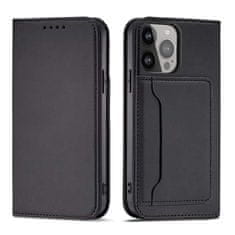 FORCELL Knížkové pouzdro Magnet Card Case pro iPhone 13 Pro se stojánkem a kapsou na karty , černá, 9145576250945