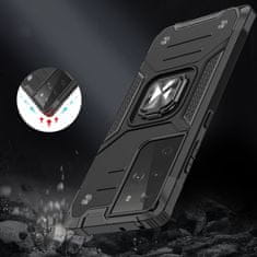 WOZINSKY Pouzdro Ring Armor s magnetickým úchytem pro Samsung Galaxy S22 Ultra , černá