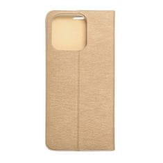 FORCELL Pouzdro Knížkové s hliníkovým rámem LUNA Book Xiaomi Redmi 12C gold 5903396203527