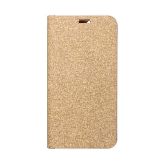 FORCELL Pouzdro Knížkové s hliníkovým rámem LUNA Book SAMSUNG A54 5G gold 5903396195457