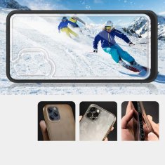 FORCELL Zadní kryt Clear 3v1 na Samsung Galaxy A72 4G , černá, 9145576242780