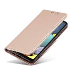 FORCELL Knížkové pouzdro Magnet Card Case pro Samsung Galaxy A12 5G se stojánkem a kapsou na karty , růžová, 9145576251041