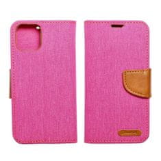 FORCELL Pouzdro Knížkové CANVAS Book pro IPHONE 13 PRO pink 5903396121272