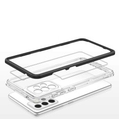 FORCELL Zadní kryt Clear 3v1 na Samsung Galaxy A73 , černá, 9145576244579