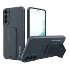 WOZINSKY Kickstand flexibilní silikonové pouzdro se stojánkem pro Samsung Galaxy S22+ granátová