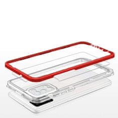 FORCELL Zadní kryt Clear 3v1 na Samsung Galaxy A03s (166) , červená, 9145576243077