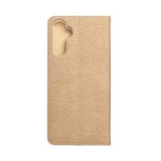 FORCELL Pouzdro Knížkové s hliníkovým rámem LUNA Book SAMSUNG A14 4G / A14 5G gold 5903396195839