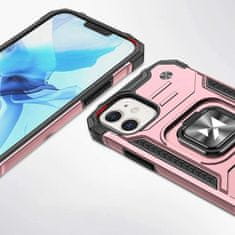 WOZINSKY Ring Armor pouzdro iPhone 14 Plus , pancéřové s magnetickým úchytem a kroužkem zlaté