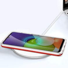FORCELL Zadní kryt Clear 3v1 na Samsung Galaxy A22 5G , červená, 9145576242629