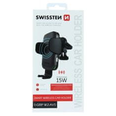 SWISSTEN Smart Držák Do Ventilace Auta S Bezdrátovým Nabíjením 15W Swissten S-Grip W2-Av5 8595217469358