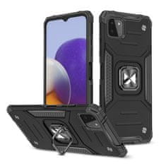 WOZINSKY Pouzdro Ring Armor s magnetickým úchytem pro Samsung Galaxy A22 4G , černá