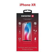 SWISSTEN Sklo Swissten Full Glue, Color Frame, Case Friendly Pro Apple Iphone Xr Černé