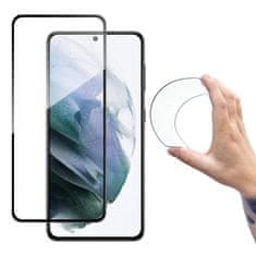 WOZINSKY Full Cover Flexi Nano hybridní sklo 9H s rámečkem Samsung Galaxy S21+ 5G (S21 Plus 5G) , černá 9111201928305