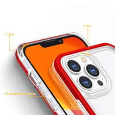 FORCELL Zadní kryt Clear 3v1 na iPhone 13 Pro , červená, 9145576242537