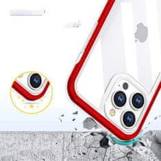 FORCELL Zadní kryt Clear 3v1 na iPhone 13 Pro , červená, 9145576242537
