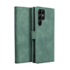 FORCELL Pouzdro Flipové TENDER Book Case pro SAMSUNG Galaxy S22 Ultra green 5903396140136