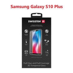 SWISSTEN Sklo Swissten Ultra Durable 3D Full Glue Glass Pro Samsung G975 Galaxy S10 Plus Černé, 8595217467316