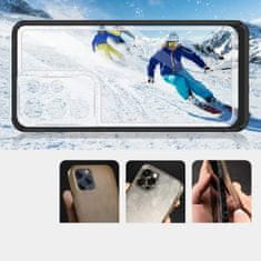 FORCELL Zadní kryt Clear 3v1 na Samsung Galaxy S22 Ultra , černá