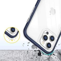 FORCELL Zadní kryt Clear 3v1 na iPhone 12 Pro Max , modrá, 9145576242438