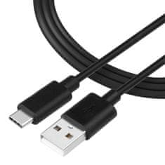 Tactical Smooth Thread Cable USB-A/USB-C 2m Black 8596311152955