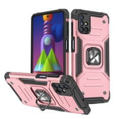WOZINSKY Pouzdro Ring Armor s magnetickým úchytem pro Samsung Galaxy M51 , růžová