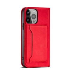 FORCELL Magnet Card Case pouzdro Samsung Galaxy A23 5G , knížkové s uzavírací klapou, červená, 9145576263501