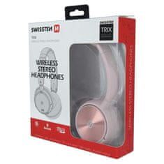 SWISSTEN Bluetooth Stereo Sluchátka Swissten Trix Růžová 8595217465190