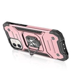 WOZINSKY Pouzdro Ring Armor s magnetickým úchytem pro iPhone 12 mini , růžová