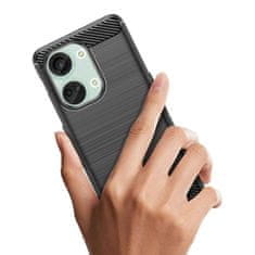 FORCELL pouzdro silikonowe Carbon Case OnePlus Ace 2V/OnePlus Nord 3 ,černá, 9145576282564