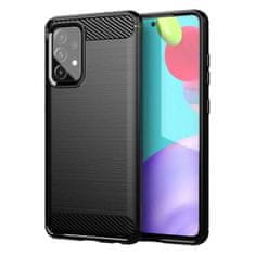 FORCELL Pouzdro Forcell Carbon Case pro SAMSUNG A52 5G / A52 LTE ( 4G ) / A52S , černé