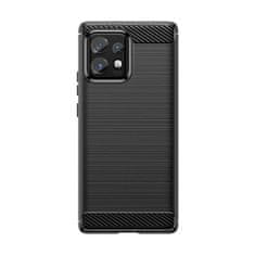 FORCELL pouzdro silikonowe Carbon Case Motorola Edge 40 Pro ,černá, 9145576282540