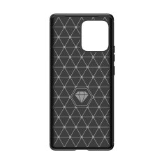 FORCELL pouzdro silikonowe Carbon Case Motorola Edge 40 Pro ,černá, 9145576282540