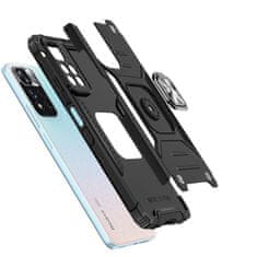 WOZINSKY Pouzdro Ring Armor s magnetickým úchytem pro Xiaomi Redmi Note 11 Pro 5G (China) / Redmi Note 11 Pro+ 5G (China) / Mi 11i (India) / Mi 11i HyperCharge / Poco X4 NFC 5G , modrá