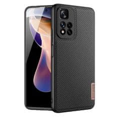 Dux Ducis Luxusní pouzdro Fino Nylon , Xiaomi Redmi Note 11 Pro+ 5G (China) / 11 Pro 5G (China) / Mi11i HyperCharge / Poco X4 NFC 5G , černá, 6934913043882