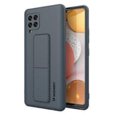 WOZINSKY Kickstand flexibilní silikonové pouzdro se stojánkem pro Samsung Galaxy A42 5G granátová