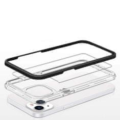 FORCELL Zadní kryt Clear 3v1 na iPhone 13 mini , černá, 9145576242452