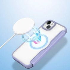 Dux Ducis Dux Ducis Skin X Pro Flipové pouzdro s MagSafe pro Apple iPhone 15 purple 6934913025192