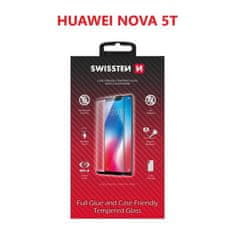 SWISSTEN sklo swissten full glue, color frame, case friendly pro huawei nova 5t černé