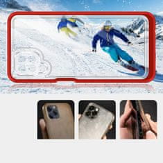 FORCELL Zadní kryt Clear 3v1 na Samsung Galaxy A22 4G , červená, 9145576242650