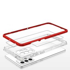 FORCELL Zadní kryt Clear 3v1 na Samsung Galaxy A33 5G, červená