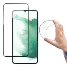 WOZINSKY Full Cover Flexi Nano hybridní sklo 9H s rámečkem Samsung Galaxy S22 průhledný, 9145576242063