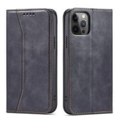 FORCELL knížkové pouzdro Magnet Fancy Case pro iPhone 12 Pro se stojánkem a kapsou na karty , černá, 9145576249420