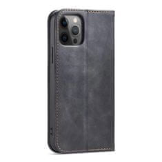 FORCELL knížkové pouzdro Magnet Fancy Case pro iPhone 12 Pro se stojánkem a kapsou na karty , černá, 9145576249420