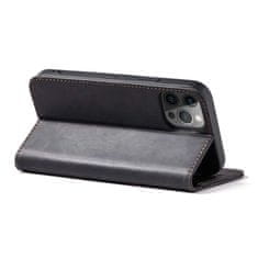 FORCELL knížkové pouzdro Magnet Fancy Case pro iPhone 12 Pro se stojánkem a kapsou na karty , černá, 9145576249420