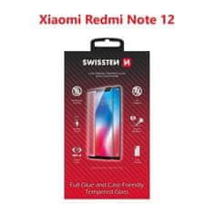 SWISSTEN Sklo Swissten Full Glue, Color Frame, Case Friendly Pro Xiaomi Redmi Note 12 Černé