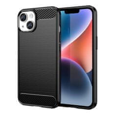 FORCELL Carbon Case kryt na iPhone 14 Plus , silikonové, černé, 9145576267226