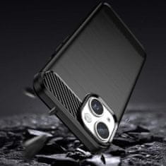 FORCELL Carbon Case kryt na iPhone 14 Plus , silikonové, černé, 9145576267226