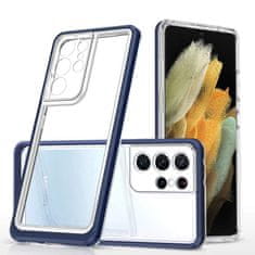 FORCELL Zadní kryt Clear 3v1 na Samsung Galaxy S22 Ultra , modrá, 9145576243039